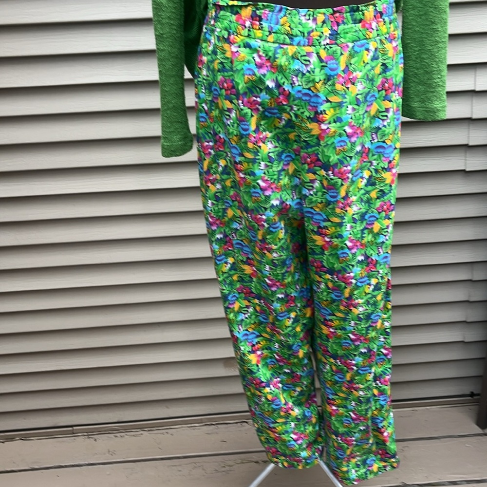 Liz Sport cotton colorful high waist pants size L, adding free matching sweater - Picture 7 of 10